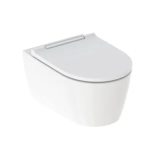 Geberit ONE Set Wand-WC mit WC-Sitz weiss/glanzverchromt, 500202011 500202011