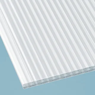 Polycarbonat Stegplatte | X16 5-Fach | 16 mm | Breite 980 mm | opal-weiß