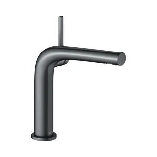Keuco EHM-Waschtischarmatur 150 Edition 400 51502, ohne Ablaufgarnitur, Schwarzchrom geb., 515021301 51502130100
