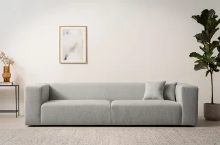 Home affaire 3-Sitzer "BAKELS, Couch in Cord oder Boucle-Stoff, Sofa im modernen Design" bequemer Sitzkomfort,in 2 Stoffen und 8 Farben lieferbar