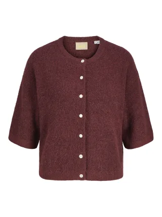 JJXX - JXEVI SS CARDIGAN KNIT Cabernet - Gr. - S