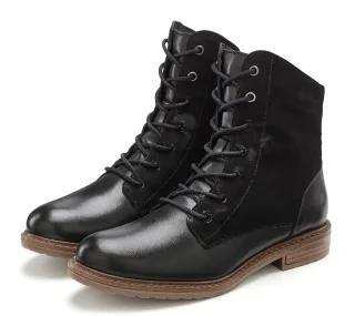 LASCANA Stiefelette "Boots, Lederschuhe," aus Leder