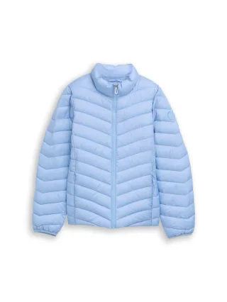 Tom Tailor - Lightweight Steppjacke mit Stehkragen light fjord blue - Gr. - M
