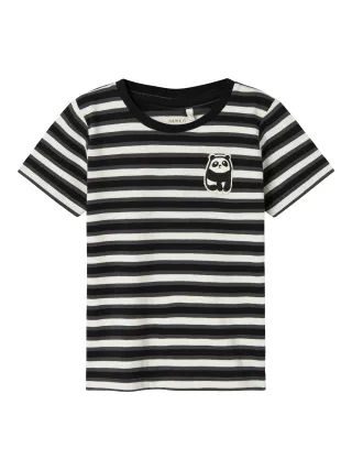 NAME IT - NMMDIKE SS TOP PB black - Gr. - 116