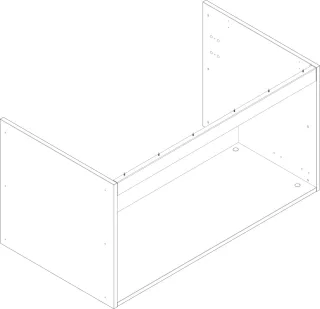 Hansgrohe Xilesa Korpus 980x550 1AZ , 96207000 96207000