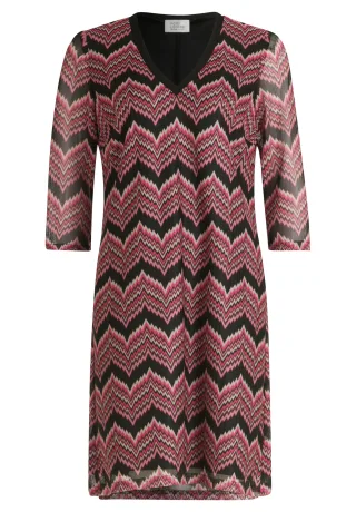 Robe Légère - Basic-Kleid pink/schwarz - Gr. - 40