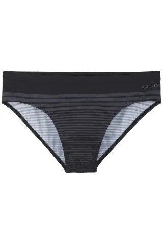 s.Oliver Herren Badehose knapp black-grey - Gr. - 4