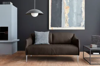 W.SCHILLIG 2-Sitzer "sally" mit Metallfüßen in Silber matt, Breite 154 cm