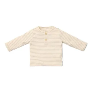 Little Dutch Langarm T-Shirt mit Streifen - Beige Gr.62