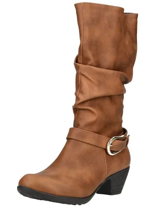Andrea Conti Stiefel "Andrea Conti Stiefel Lederimitat"