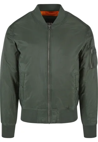 URBAN CLASSICS Anorak "Urban Classics Herren Basic Bomber Jacket" 1 Stk. tlg. ohne Kapuze