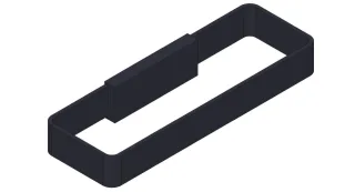 Giese Handtuchring schwarz matt, 39056-14 39056-14