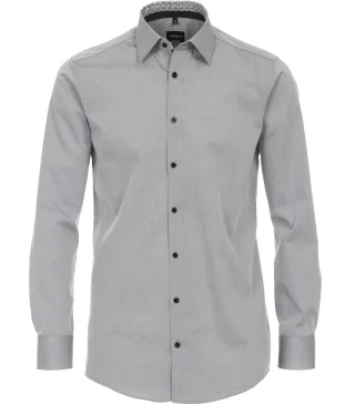 VENTI - Businesshemd silber - Gr. - 45