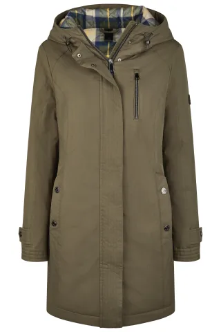 Barbara Lebek - Parka mit Kapuze dark olive - Gr. - 46