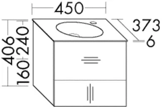 Burgbad Mineralguss Waschtisch-Set Coco HGL Eiche Weiß/Alpinweiss, SFHR045LF3707C0001 SFHR045LF3707C0001