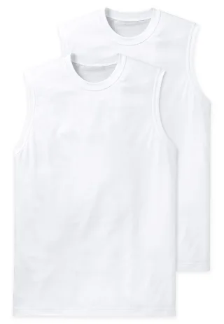 SCHIESSER - 2PACK Shirt 0/0 weiss - Gr. - L