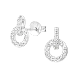 Kugel Ohrringe aus 925 Silber