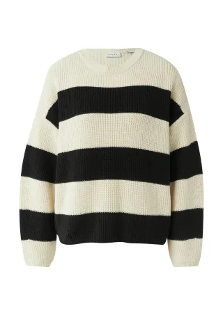 comma - Strickpullover creme|schwarz - Gr. - XL