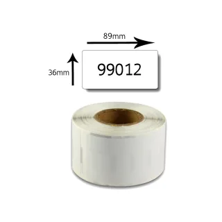Bubprint Etiketten kompatibel für Dymo 99012 S0722400 89x36mm, weiss
