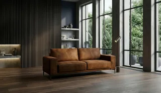 OTTO home 3-Sitzer "OLAND, B: 224 cm - Skandi-Design" Struktur, Flachgewebe, Luxus-Microfaser, Boucle