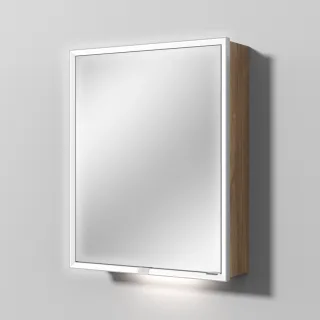 Sanipa Reflection Spiegelschrank MILO 60 mit LED-Beleuchtung, Eiche-Kansas, AU03059 AU03059