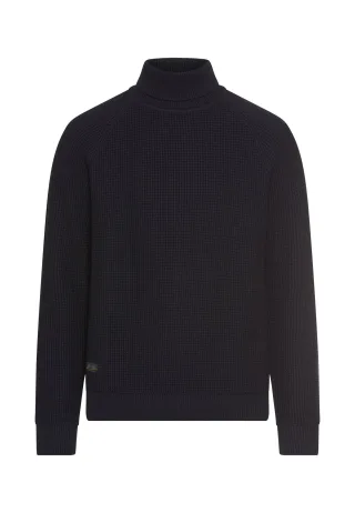 camel active - Strickpullover mit Stehkragen dark navy - Gr. - XL
