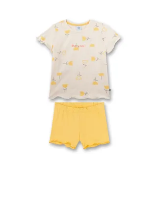 Sanetta - Schlafanzug kurz creme - Gr. - 104