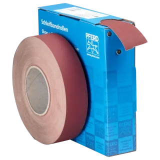 PFERD TOOLS Korund Schleifbandrolle Gewebe SBR Breite 40mm für universelle Anwendung - 45016132