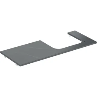 Geberit ONE Waschtisch-Platte, Ausschnitt rechts, für Aufsatzwaschtisch 505155002