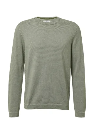 s.Oliver - Strickpullover olive|weiß - Gr. - S