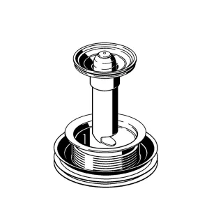LAUFEN Urinal Hybridsiphon mit Adapter, für Antero H841150 Lema H841190/2/3, H8931350000001 H8931350000001
