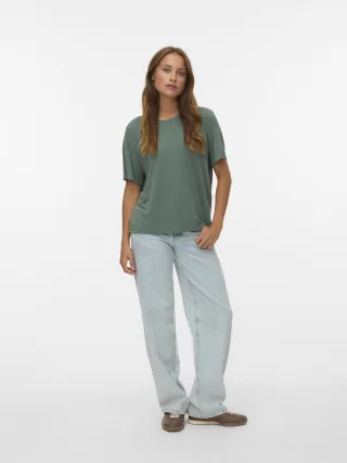 VERO MODA - VMFILLI 2/4 TEE JRS NOOS laurel wreath - Gr. - S