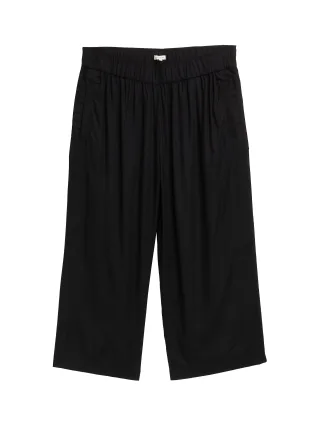 Tom Tailor - Plus Size - Culotte Hose deep black - Gr. - 48/28