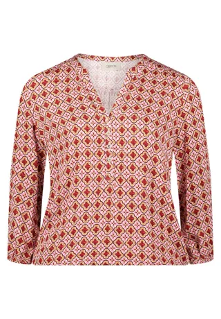 CARTOON - Casual-Bluse pink/weiß - Gr. - 44
