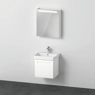 Duravit Duravit No.1 Möbelwaschtisch mit Waschtischunterbau und Spiegelschrank 600x450x2000 mm - N10 N10163L18180000