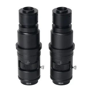 HAYEAR WD105 WD210 Microscope C Mount Zoom Lens 0.7X-5X Magnification Continuously Variable Zoom Lens 105mm/ 210mm Worki