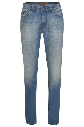 hattric - 5-Pocket Harris light blue - Gr. - 38/34