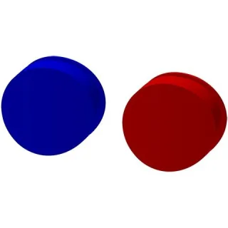 KWC Aquarotter Verschlussstopfen, PROTRONIC-S, blau und rot, 2000109500, 2000109500 2000109500