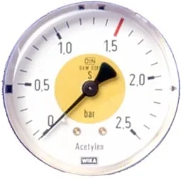 ELMAG Arbeitsdruckmanometer (Azetylen) - 54133