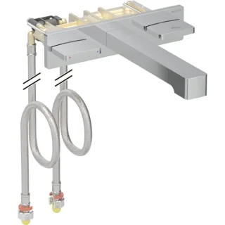 Geberit ONE Waschtisch-Armatur eckiges Design Wandmontage 2 Griffe 116465211