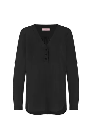 Studio Anneloes - Evi blouse black - Gr. - XXL