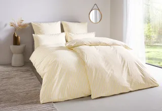 LeGer Home by Lena Gercke Bettwäsche "Linnea" 2 Stk. aus 100% Baumwolle, Streifendesign