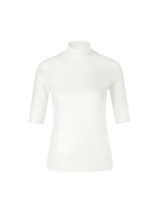 Marc Cain Sports - Basic-Shirt aus Baumwollstretch off-white - Gr. - 44