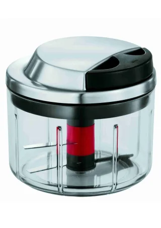 RÖSLE Zerkleinerer "Gemüseschneider" scharfe Klingen, Kräuterkörbchen, Mixer-Einsatz, Frischhaltedeckel