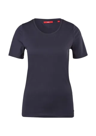 s.Oliver Red Label - Slim fit: Jerseyshirt blau - Gr. - 44