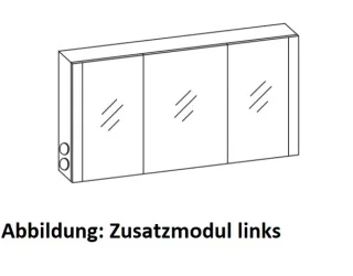 Artiqua LED-Spiegelschrank, Weiß Glanz, 071-SET-3-13-ZA-68 071-SET-3-13-ZA-68
