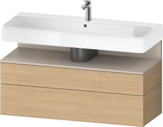 Duravit Qatego Waschtischunterbau wandhängend Natur Eiche Matt 1190x470x590 mm - QA4396091300000 QA4396091300000
