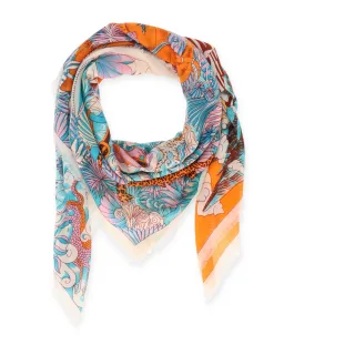 Halsüberkopf Accessoires - 130x130 Tuch Blue Jungle multi - Gr. - OS