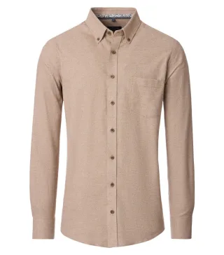 CASAMODA - Casual Fit: Freizeithemd beige - Gr. - XXL