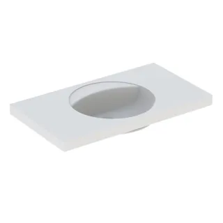 Geberit Preciosa Waschtisch mit Ablagefläche 100x55cm, o. Hl., ohne Überlauf., weiss, 124240000 124240000